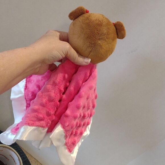 👍 Lovey Satin Terry Rattle Sweet Berry K1 - Picture 3 of 5